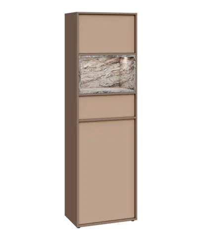 ERY V641 P kancelářská skříň, 1-dveřová/zásuvka/nika/výklop, 2000x600x400, pravá, neutrální